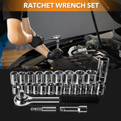 Home Tool Kit 157PCS Basic Household Auto Repair Tool Set Car Toolbox General Hand Tool Kit for Home Men Women DIY with Plastic Toolbox Storage Case Pliers Wrench Combination - color: GJX157S