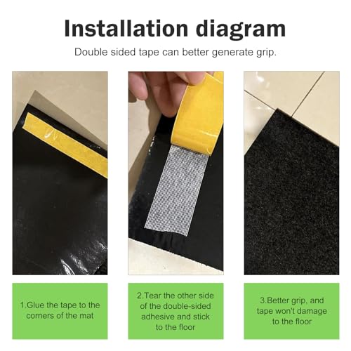Car Garage Floor Mat, Absorbent Oil & Water Resistant Flooring Carpet, 35" x 60" Cuttable Non-slip Protection Rug, Foldable Maintenance Mat for Cars Motorcycles (Dark Gray)