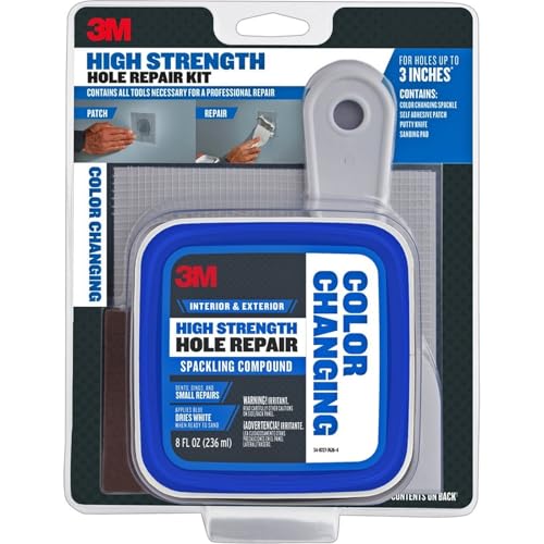 FixtureDisplays CC-KIT 8oz Color Changing High Strength Small Hole Repair Kit Spackling Compound LANC-449239-NF - Pack of 1