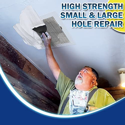Seloom Drywall Repair Kit Upgraded Size, 2/4/6/8/10 Inch Drywall Patch Kit Large Hole, Self Adhesive Fiberglass Mesh Wall Patch Quick Repair for Damaged Drywall Ceiling - size: 2/4/6/8/10in