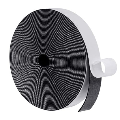 MAGZO Weather Stripping Door Seal, 1 Inch Wide X 1/16 Inch Thick Adhesive Foam Tape Soundproof Weatherstripping for Windows, 1 Rolls Total 33FT Black - size: 1in * 1/16in * 33FT