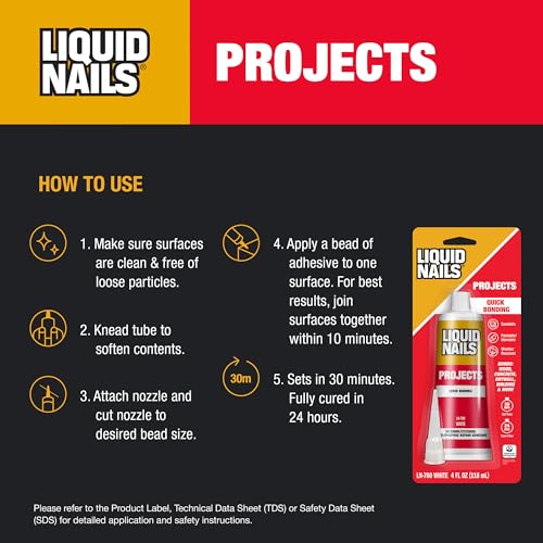 Liquid Nails LN-700 4-Ounce Small Projects and Repairs Adhesive - size: 4 Ounce
