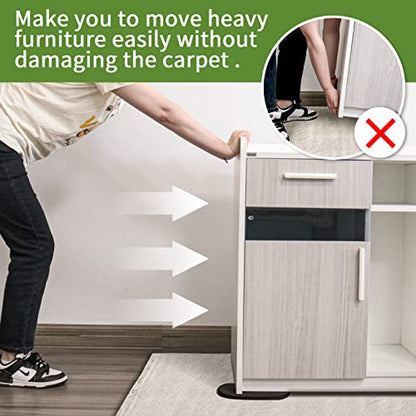 Furniture Sliders for Carpet 4 PCS - 9 1/2 inch Furniture Moving Slider Chair Legs Floors Protectors– Move Your Furniture Easy & Safely (for Carpet) Brown - size: 4 Pcs 9 1/2 Inch Brown
