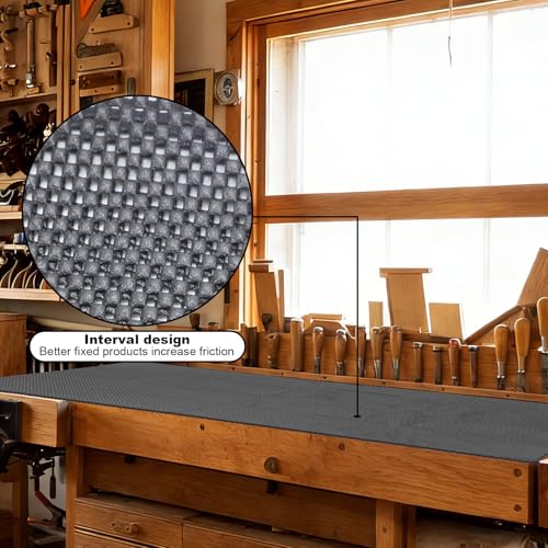 Anti-Slip Router Table Mat Non Slip Work Bench Top Mat - 24" x 36" Durable Non Slip Pad Tool Mats for Workshop Woodworking Router Cabinet Drawer Shelf Liner