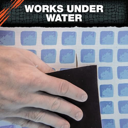 T-REX Heavy Duty Waterproof and Repair Tape for Wet or Rough/Dirty Surfaces Including Underwater, Leaks and More, 4" x 5', Black, 1-Roll (285987)