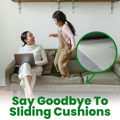 ECOHomes Couch Cushion Grip Pad, Couch Cushion Non Slip Pads Keep Sofa Cushions from Sliding - Anti Slip Sofa & Patio Grips Mattress Gripper Stopper Stop Slide & Prevent Sliding (4 Seater - 22" x 88") - size: 4 Seater (22" By 88")