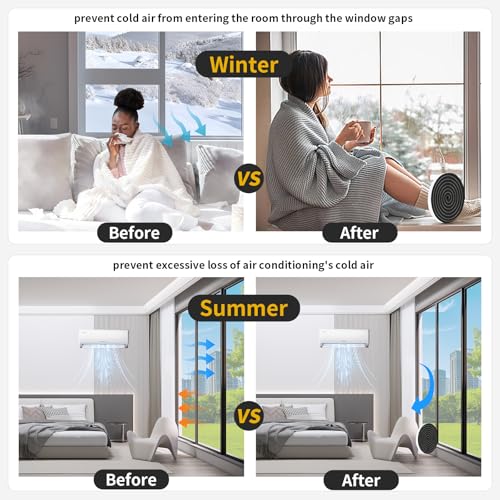 Weather Stripping Door Seal Strip,Door Weather Stripping,Strong Adhesive, Weatherproof, Reduce Noise, Gap Filler, Foam Insulation Tape for Doors and Windows (Black,1/2 in x 3/8 in x 13Ft) - size: 1/2 In x 3/8 In x 13Ft