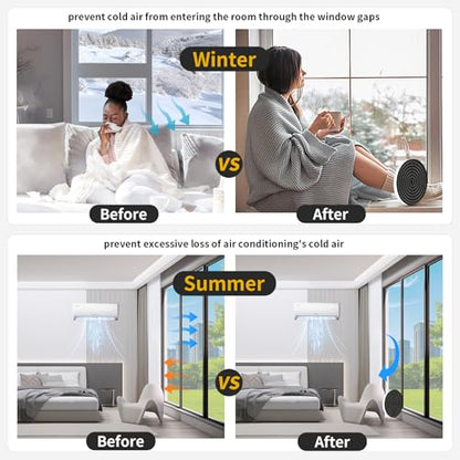 Weather Stripping Door Seal Strip,Door Weather Stripping,Strong Adhesive, Weatherproof, Reduce Noise, Gap Filler, Foam Insulation Tape for Doors and Windows (Black,1/2 in x 3/8 in x 13Ft) - size: 1/2 In x 3/8 In x 13Ft