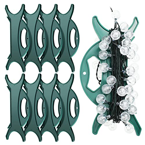 All Purpose Light and Cord Wind Up Reel Extension Cord Storage Organizer Holder Christmas Light Organizer Wrap Wind Up Value Pack for Wire Hose Storage(Atrovirens,8 Pieces) - color: Atrovirens