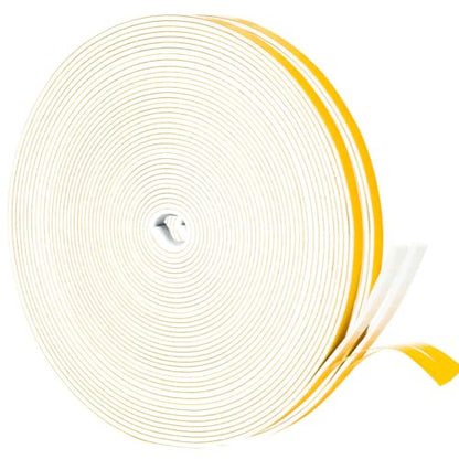 Yotache White Thin Weather Stripping 1/4" x1/16, Foam Gasket Seal Tape for Window, Sliding Door Jamb, Speaker, Dashboard, Total 65 Feet Long (2 X 33 Ft Each) - size: 1/4"x1/16"x65FT