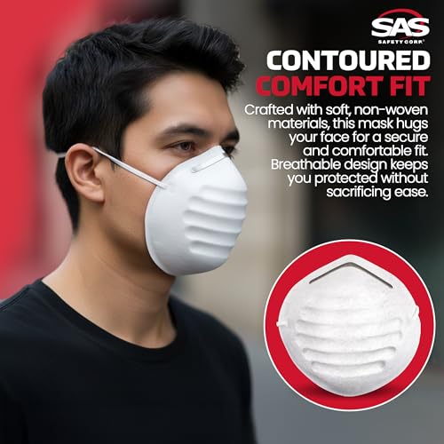 SAS Safety 2985 Non-toxic Dust Mask Box of 50 - size: 1-Pack