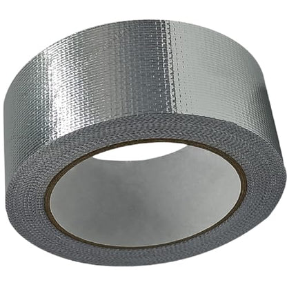 Professional Adhesive Tape for Sound Deadening Installation Finishing Sealing, Reinforced Aluminum Foil Tape (Silver Rip-Stop), 2.0 in Widen 6.0 Mils Thickness