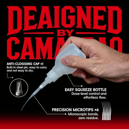 Metal Super CA Glue 1oz +1g Kit, Heavy Duty Clear Glue for Stainless Steel Aluminum, Industrial Strength Instant Cyanoacrylate Adhesive for DIY Craft, General Home Repair, Archery Fletching - size: 1 Oz., style: Metal Glue