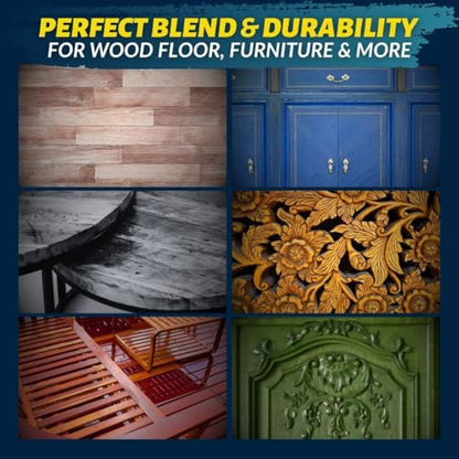 Coconix Floor & Furniture Repair Kit | Fix Scratches, Scuffs, and Dents on Hardwood Floors, Furniture, and Laminate Surfaces | Easy Application with Kneadable Putty