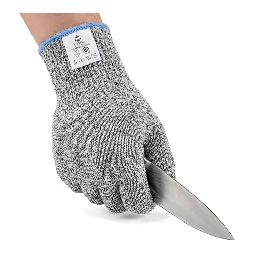 Premium Level 9 Cut Resistant Gloves for Food Prep, Butcher, Fish Cleaning, Meat Cutting, Mandoline - size: Small