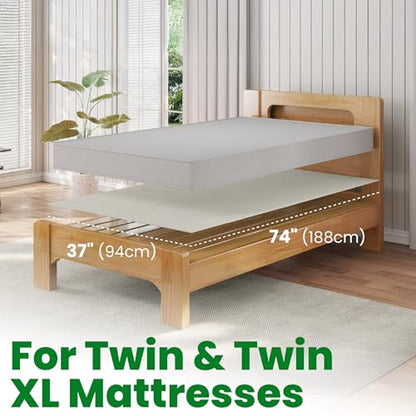 ECOHomes Non Slip Mattress Gripper Pad Stop Mattress, Keep Topper from Sliding - Anti Slip Grip Pads Holder Stop Couch Cushion, Sofa Cushions, Patio & Furniture to Prevent Sliding (Twin/Twin XL) - size: Twin / Twin XL