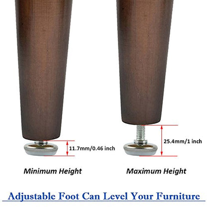 30Pcs Adjustable Furniture Leg Base Leveller Table Leveling Feet Pads, M6 x 15mmThreaded Rod
