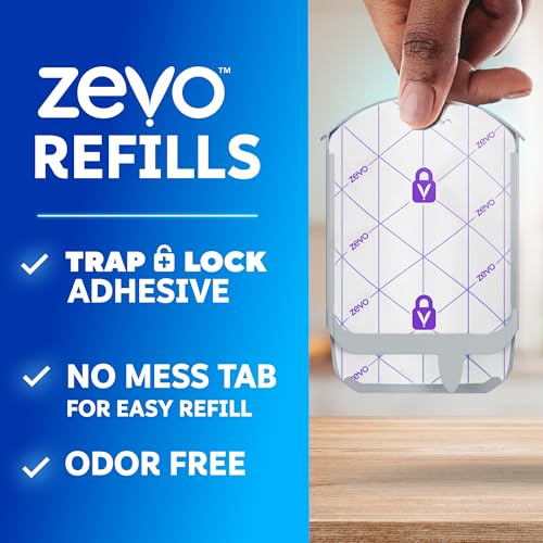 Zevo Flying Insect Trap Official Refill Cartridges - Fits Both Zevo Trap & MAX Indoor Fly Trap - Authentic Trap+Lock Technology to Catch Gnats, House & Fruit Flies (10 Official Refill Cartridges) - style: 10 Refill Cartridges