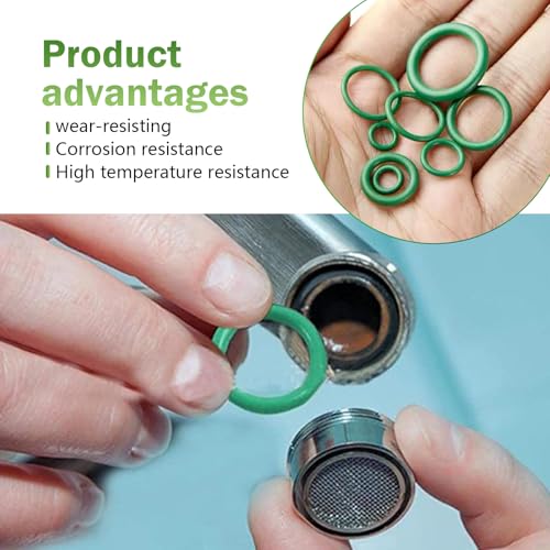 270PCS Seal Gasket Washer, Car Air Conditioning Compressor Seal O-Ring Assortment Kit, 18 Sizes Car Air Conditioning AC O Ring Kit, Universal Vehicle Repair Tool for Door, Window, Home Appliances