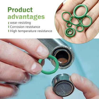270PCS Seal Gasket Washer, Car Air Conditioning Compressor Seal O-Ring Assortment Kit, 18 Sizes Car Air Conditioning AC O Ring Kit, Universal Vehicle Repair Tool for Door, Window, Home Appliances