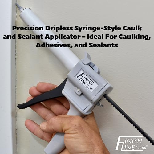 Precision 55 ML Dripless Syringe-Style Caulk and Sealant Applicator – Empty Syringe Barrels, Fine Tip Nozzles, Caps & Easy-Fill System – Ideal for Caulking, Adhesives, and Sealants