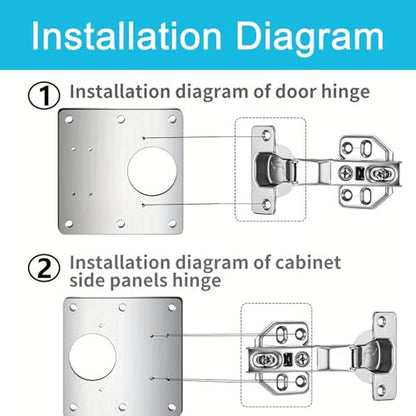 Hinge Repair Plate,Stainless Steel Hinge Repair Brackets,Kitchen Cabinet Repair Plates with Screws for Repair of Door, Home Furniture, Drawer, Boxes, Window, Cupboard (4 Pieces)