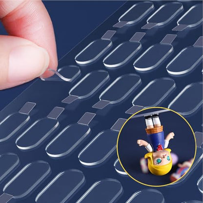 Adhesive Stick dots Two-Sided Sided Mounting Putty Stick Tack for Wall Hanging Crafts Balloons Festival Party Decorations,Clean Removable(100) - size: 0.31" X 0.51"