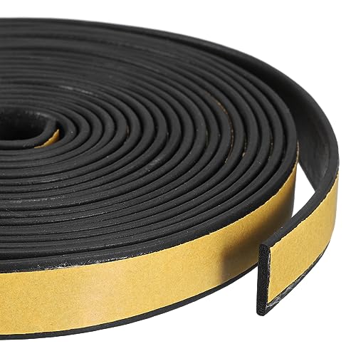 uxcell Weather Stripping 5/8" W x 5/64" T x 26ft L Adhesive Door Window Seal Strip Foam Seal Tape for Doors Window Insulation - size: 5/8"W x 5/64"T x 26ft L