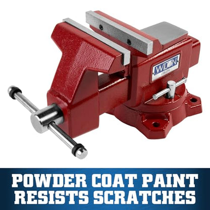 Wilton Utility Bench Vise, 5-1/2" Jaw Width, 5" Jaw Opening, 3-1/4" Throat (Model 675U) - size: 5-1/2 in. Width, style: 5 in. Opening