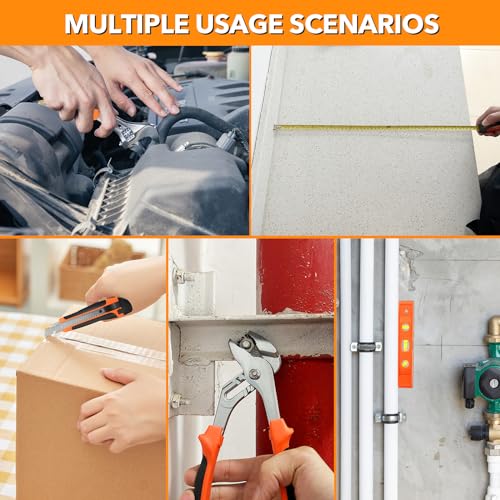 Home Tool Kit 157PCS Basic Household Auto Repair Tool Set Car Toolbox General Hand Tool Kit for Home Men Women DIY with Plastic Toolbox Storage Case Pliers Wrench Combination - color: GJX157S