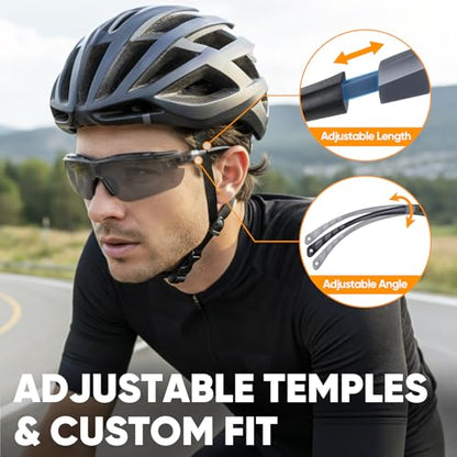 TICONN Anti-Fog Safety Glasses for Men and Women, ANSI Z87.1 Scratch Proof Eye Goggles with Adjustable Arms and UV Protection - style: 1 Pack/Clear