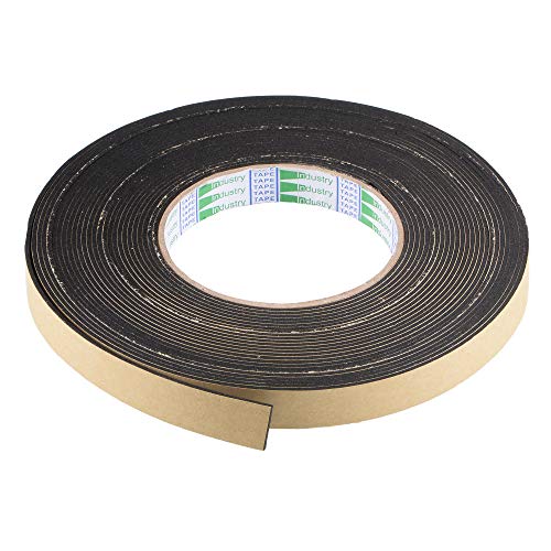 uxcell Sealing Foam Tape 15mm Wide 1.5mm Thick 10m/32.8ft Long, EVA Self Adhesive Weather Strip for Window Door Insulation - size: 15mmx1.5mmx10m
