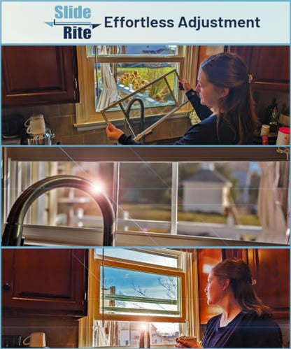 Adjustable & Expandable Window Screen with Slide Rite Technology 21" - 39" x 15" (2-Pack) Pre-Framed Window Screen - size: 21" - 39" x 15" (2-pack)