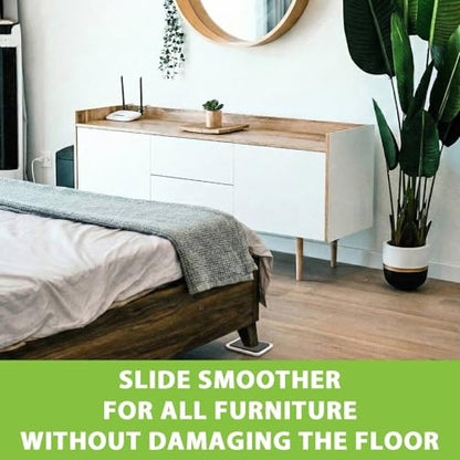 20 Pack Furniture Sliders for Carpet Hardwood Tile Heavy Moving, 3.5 Inch Movers Pads Protectors Large Gliders for Sofa Couch Bed Cabinet (Beige, 3.5) - size: 3.5