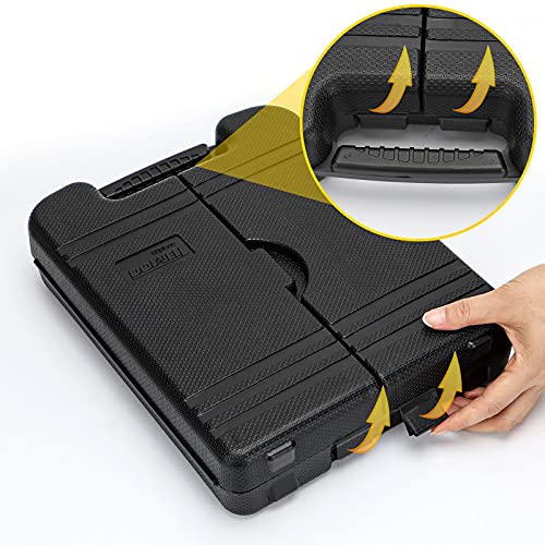 DOWELL 90 Piece Tool Set Home Repair Hand Tool Kit with Wrench Sets Plastic Tool Box Storage Case - size: 90PCS