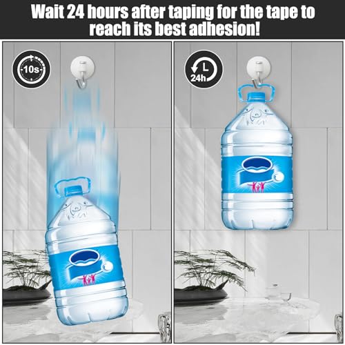 Clear Nano Double-Sided Tape Heavy Duty, Multipurpose Strong Sticky Mounting Tape Narrow (2 Rolls, Total 32.8FT), Traceless Transparent Acrylic Adhesive Gel Tape for Picture Hanging, Poster, Home, Car