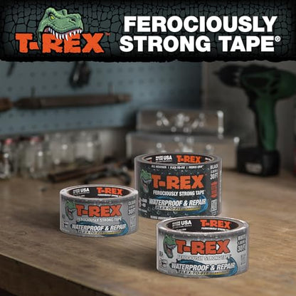 T-REX Flexible Waterproof Tape - Heavy Duty Adhesive Waterproofing Tape for Repair, Leaks, Roof Patches - Extreme Weather & UV Resistance - Black, 2.83" x 10 Yd (Pack of 1) - size: 2.83" x 10 Yd (Pack of 1)