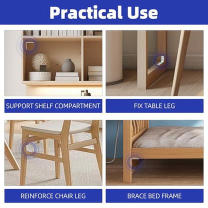 40 Pack L Bracket Corner Braces, Small Metal L Brackets for Wood, 1.5 inch Steel Joist Right Angle Brackets for Wood Shelves Chair Drawer Cabinet with Screws, Zinc Plated HOME MASTER HARDWARE - size: 1-1/2 inch Zinc-40Pack