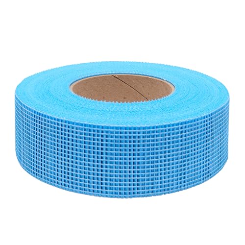TOOLPRO Self- Adhesive Fiberglass Mesh Drywall Tape for Sealing Drywall Joints. (1, Blue) - color: Blue