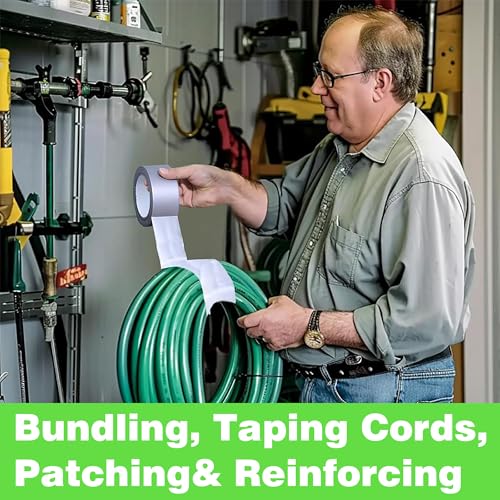 Heavy Duty Duct Tape 2 Inch X 33 Yards, 8.5 Mil Thickness, Multi Purpose Brown Duct Tape, No Residue, Waterproof and Tear by Hand - for Repairs, Industrial, Professional Use - color: Brown, size: 2 Inch X 33 Yards
