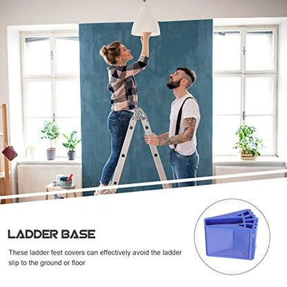 Balacoo Non-Slip Ladder Feet Mats Ladder Pad Covers for Stairs in Rubber for Home Industrial Use