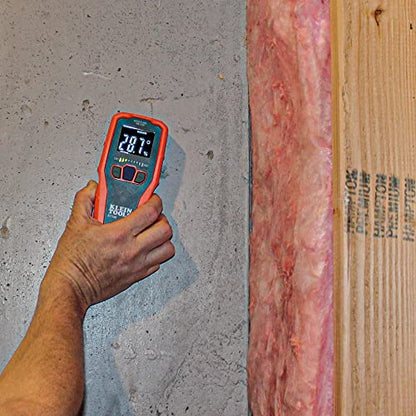 Klein Tools ET140 Pinless Moisture Meter for Non-Destructive Moisture Detection in Drywall, Wood, and Masonry; Detects up to 3/4-Inch Below Surface - style: Moisture Meter