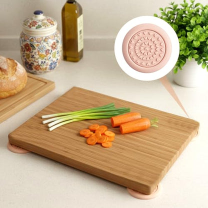 8PCS Silicone Cutting Board Feet Anti-Slip Rubber Feet for Cutting Board Couch Grips to Prevent Sliding on Foot Non Slip Rubber Grippers Shock-Absorbent for Boards Furniture
