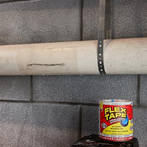 Flex Tape, Original Thick Flexible Rubberized Waterproof Tape - Seal and Patch Leaks, Works Underwater, Indoor Outdoor - Home RV Roof Plumbing and Pool Repairs, Clear, 8 in x 5 ft, Pack of 1 - size: 8" x 5' (Pack of 1)