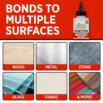 Aleene's DIY Craft Heavy-Duty Glue, Industrial Strength Glue, Super Strong Adhesive 4 fl oz