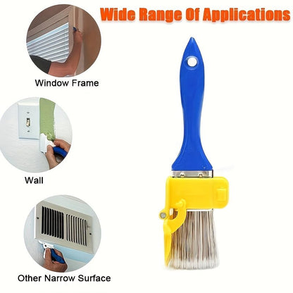 Edge Painting Tool Set with Color Separation Guide Plastic Handle Trimmer for Precise Latex Paint on Picture Frames Walls, Blue - color: Blue