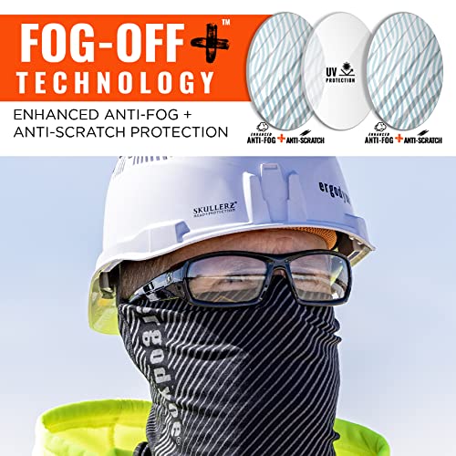 Ergodyne Skullerz ODIN Anti Scratch Safety Glasses, Anti-Fog, ANSI z87.1 - color: In/Outdoor Lens