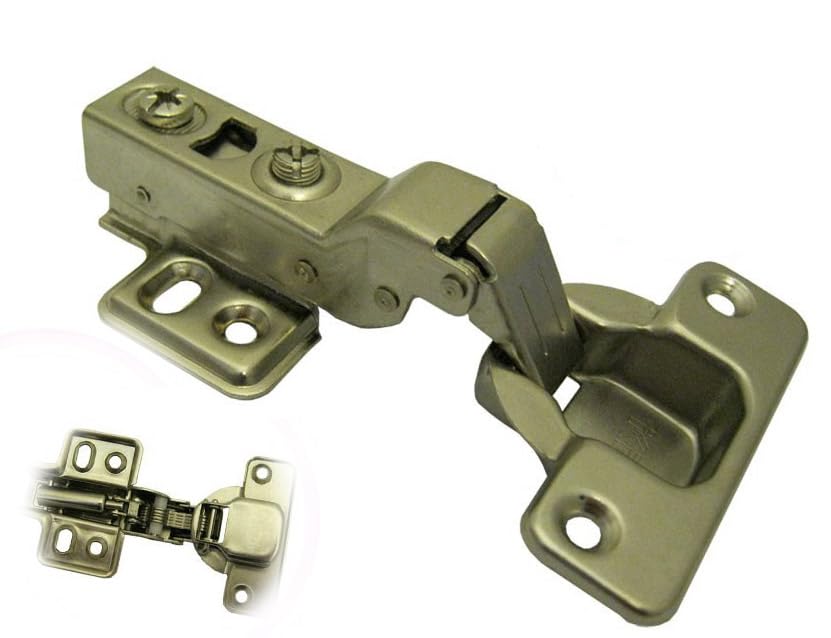 Dia 1.6" (Equally 40mm) European Style Heavy Duty Hydraulic Soft-Close Hinge for Heavy Thick Cabinet Kitchen Cupboard Door (Half Overlay) - style: Half Overlay