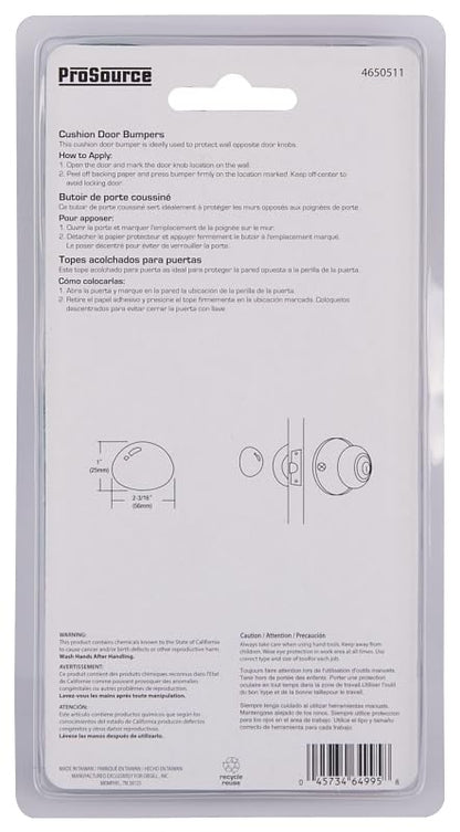 Rocky Mountain Goods Door Bumper Wall Protectors Pack of 2 - Strong Large White Door Stops to Protect Door and Wall - Self Adhesive Easy Install - Residential and Commercial - Shock Absorb Knobs
