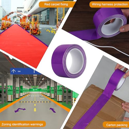 Purpl Duct Tape Heavy Duty, Waterproof Strong Adhesive Duct Tape for Indoor Outdoor Repairs Packaging Arts Crafts Projects, Tear by Hand 2 Inch x 20 Yards - color: Purple